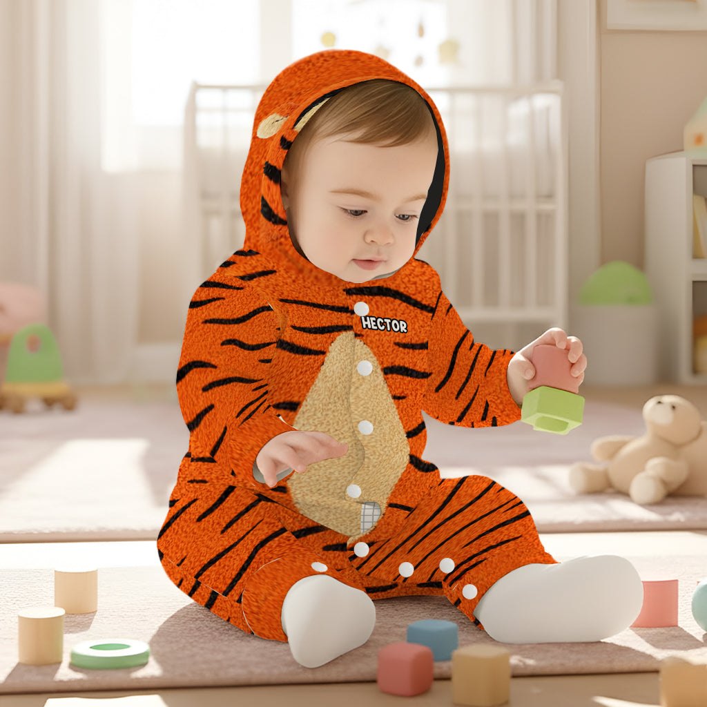 Personalized Hooded Jumpsuit for Kids & Adults - Cozy Family Pajamas Hooded Jumpsuit GradoCreations