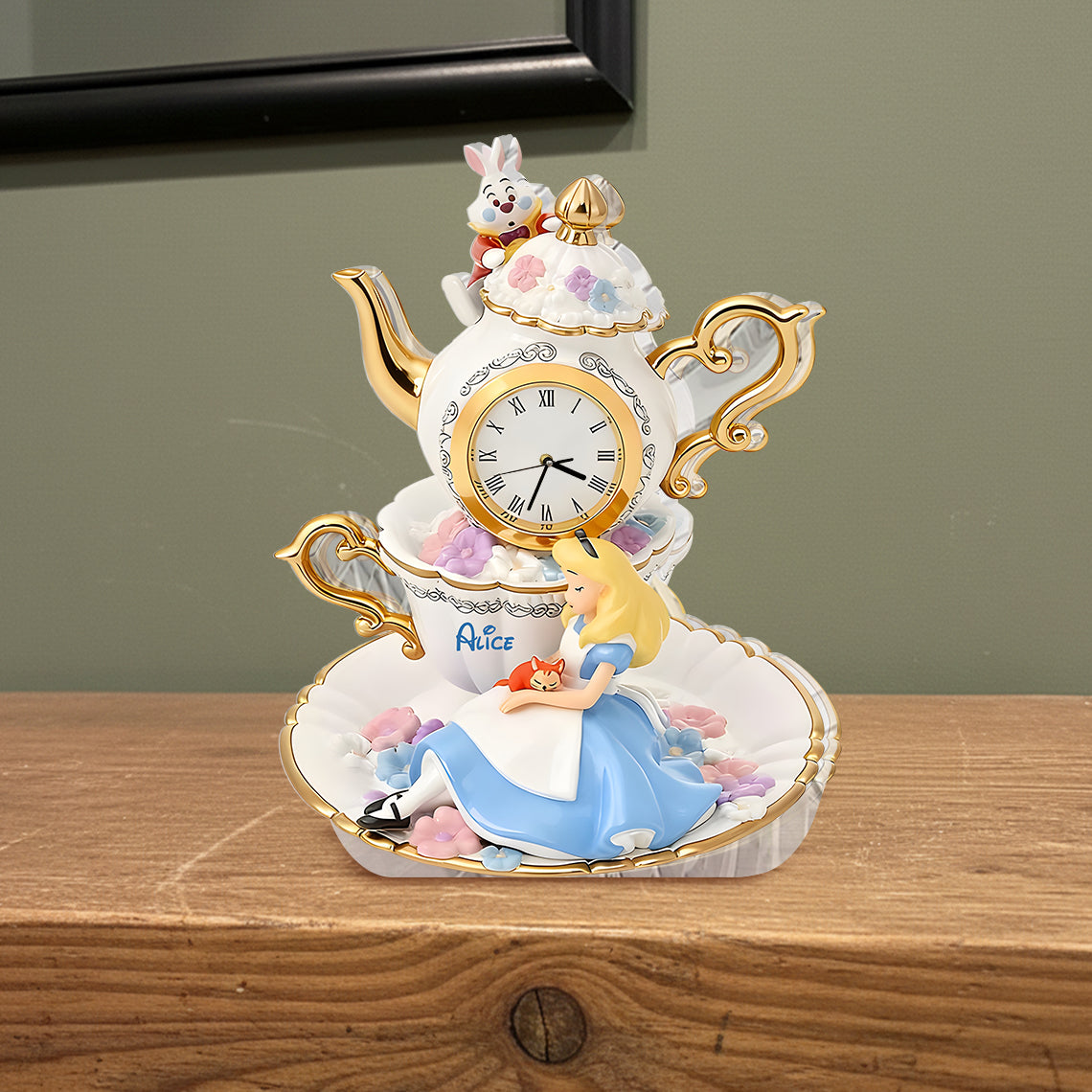 Personalized Acrylic Desk Clock Plaque Custom Name Gift Desk Clock Plaque GradoCreations