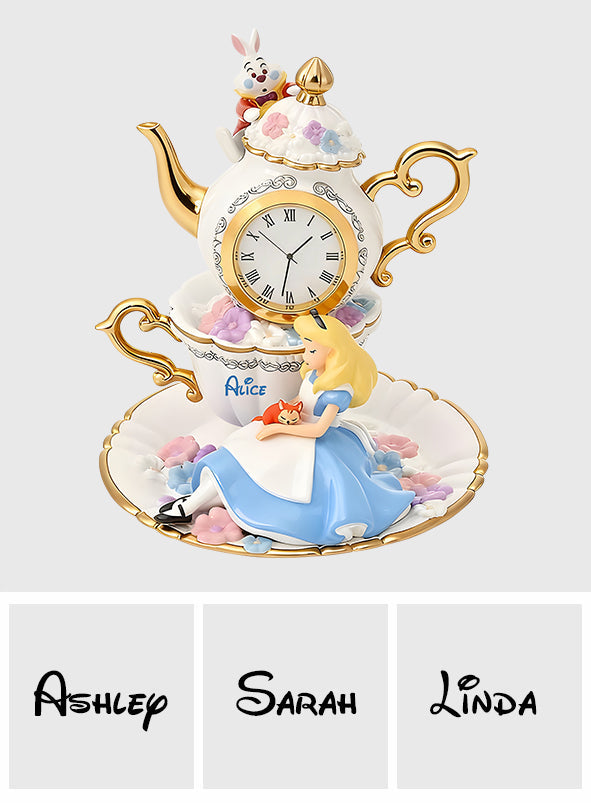 Personalized Acrylic Desk Clock Plaque Custom Name Gift Desk Clock Plaque GradoCreations