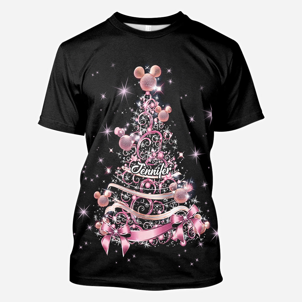 Personalized Christmas Tree All Over Shirt Custom Name Gift All Over Shirt GradoCreations