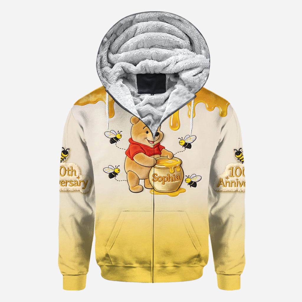 Personalized Honey Bear Hoodie 100th Anniversary Gift Hoodie & Leggings GradoCreations