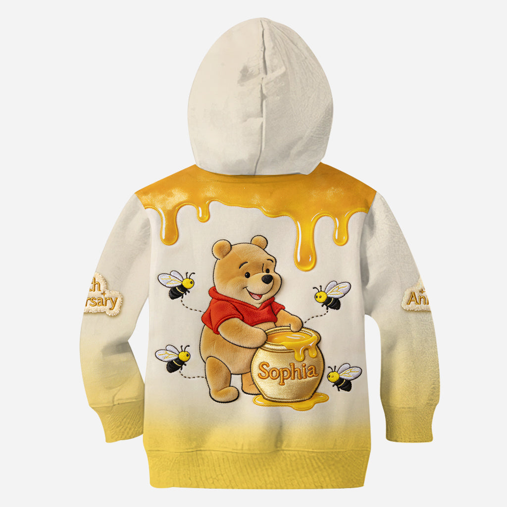 Personalized Honey Bear Hoodie 100th Anniversary Gift Hoodie & Leggings GradoCreations
