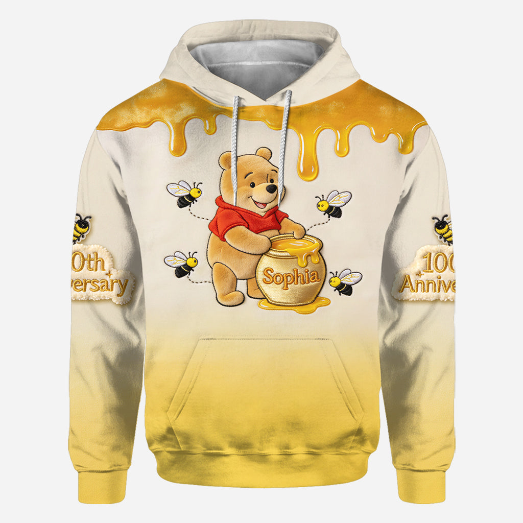 Personalized Honey Bear Hoodie 100th Anniversary Gift Hoodie & Leggings GradoCreations