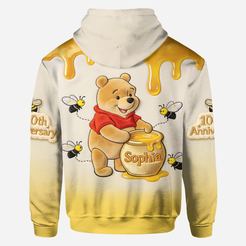 Personalized Honey Bear Hoodie 100th Anniversary Gift Hoodie & Leggings GradoCreations