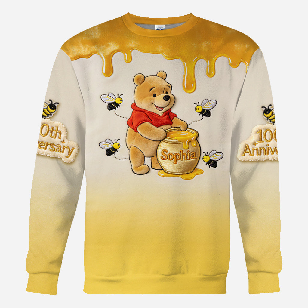 Personalized Honey Bear Hoodie 100th Anniversary Gift Hoodie & Leggings GradoCreations