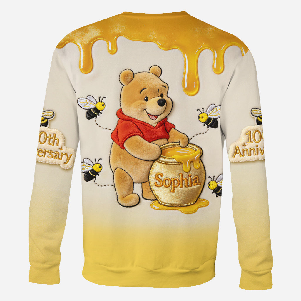Personalized Honey Bear Hoodie 100th Anniversary Gift Hoodie & Leggings GradoCreations