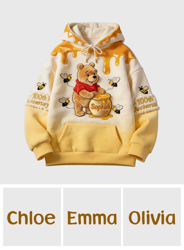 Personalized Honey Bear Hoodie 100th Anniversary Gift Hoodie & Leggings GradoCreations