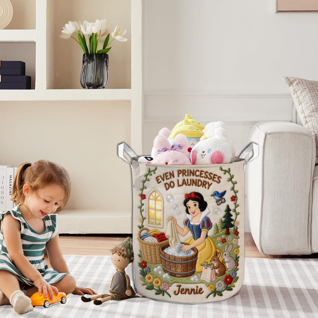 Personalized Quilted Laundry Basket Custom Name Gift for Her Quilted Laundry Basket GradoCreations