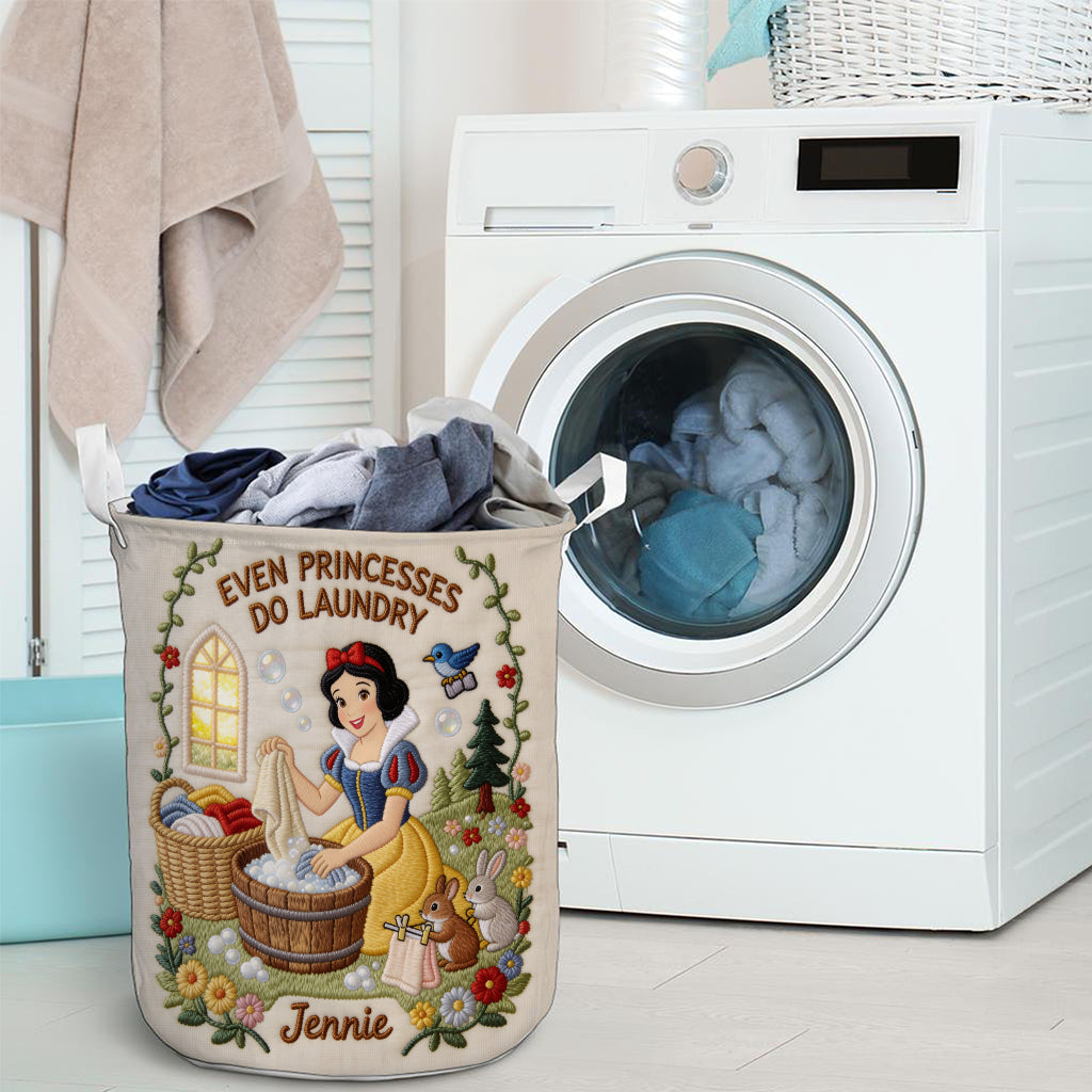Personalized Quilted Laundry Basket Custom Name Gift for Her Quilted Laundry Basket GradoCreations