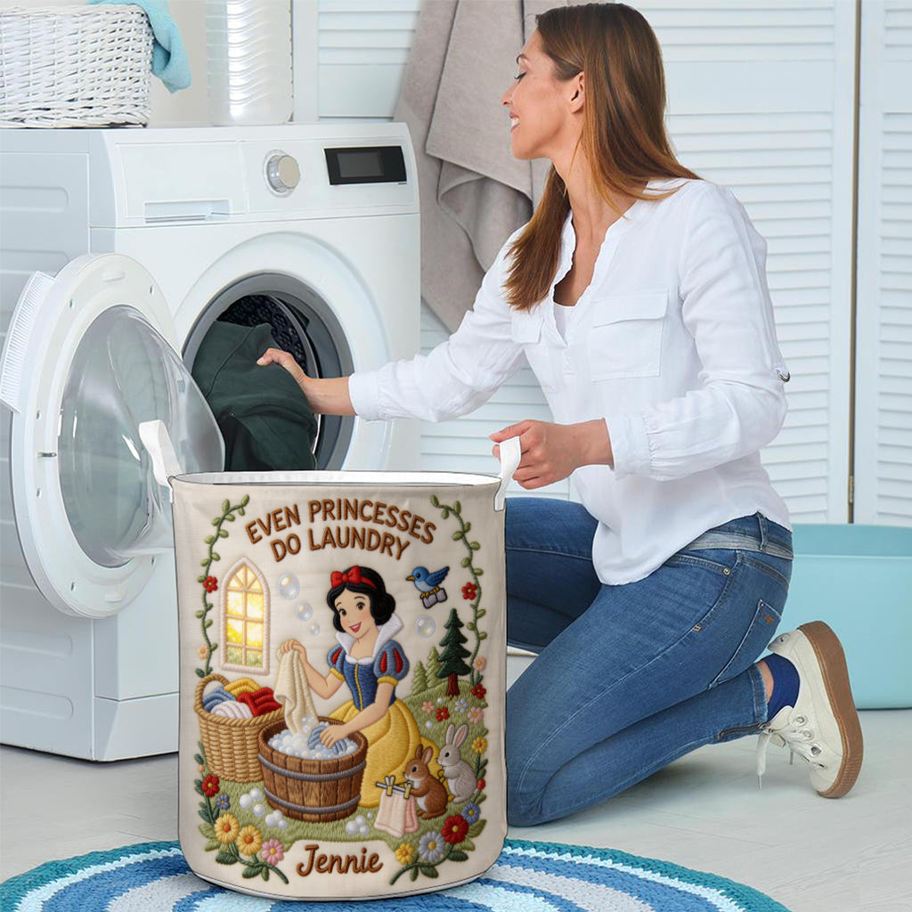 Personalized Quilted Laundry Basket Custom Name Gift for Her Quilted Laundry Basket GradoCreations