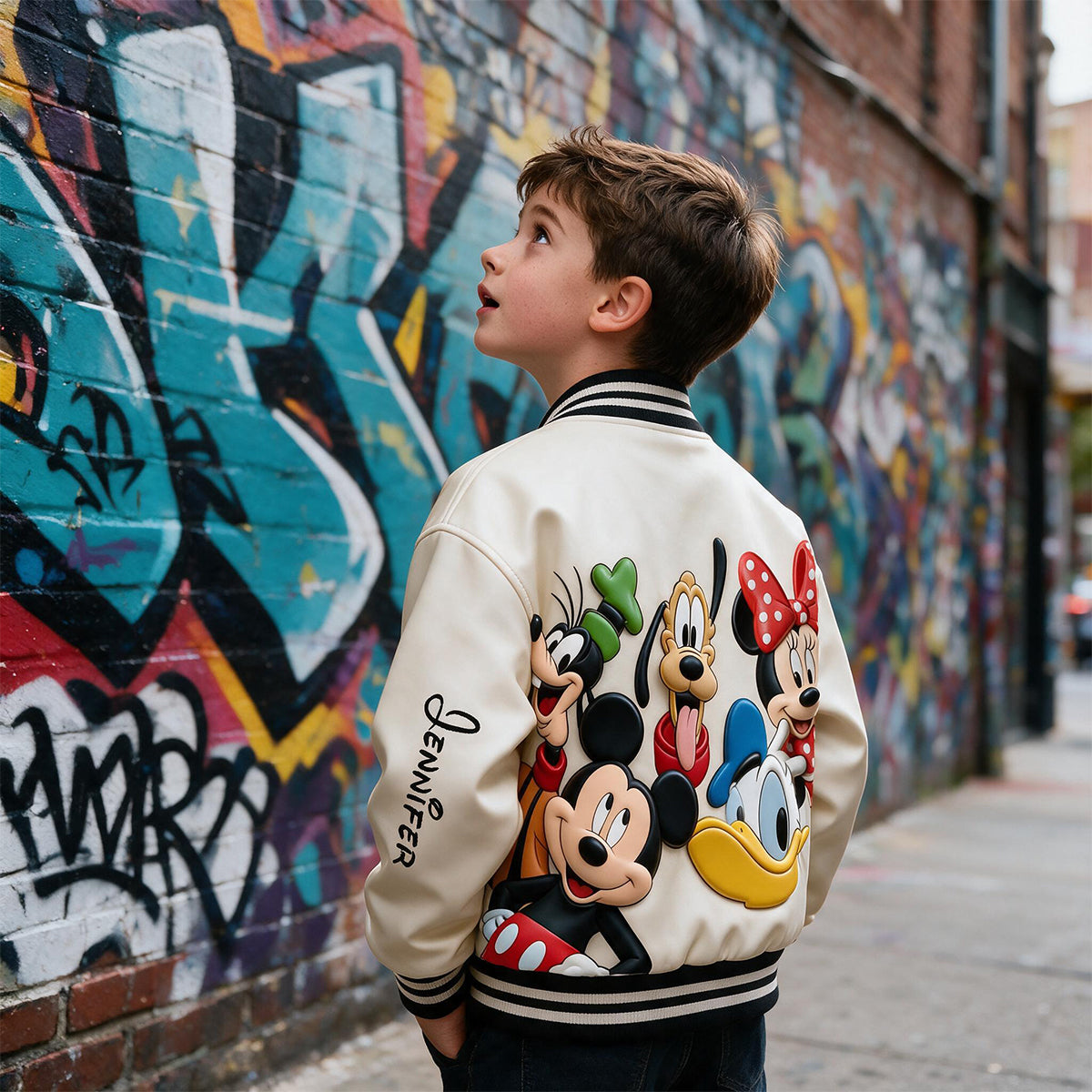 Personalized Disney Mouse Varsity Jacket Custom Name Gift Varsity Jacket GradoCreations