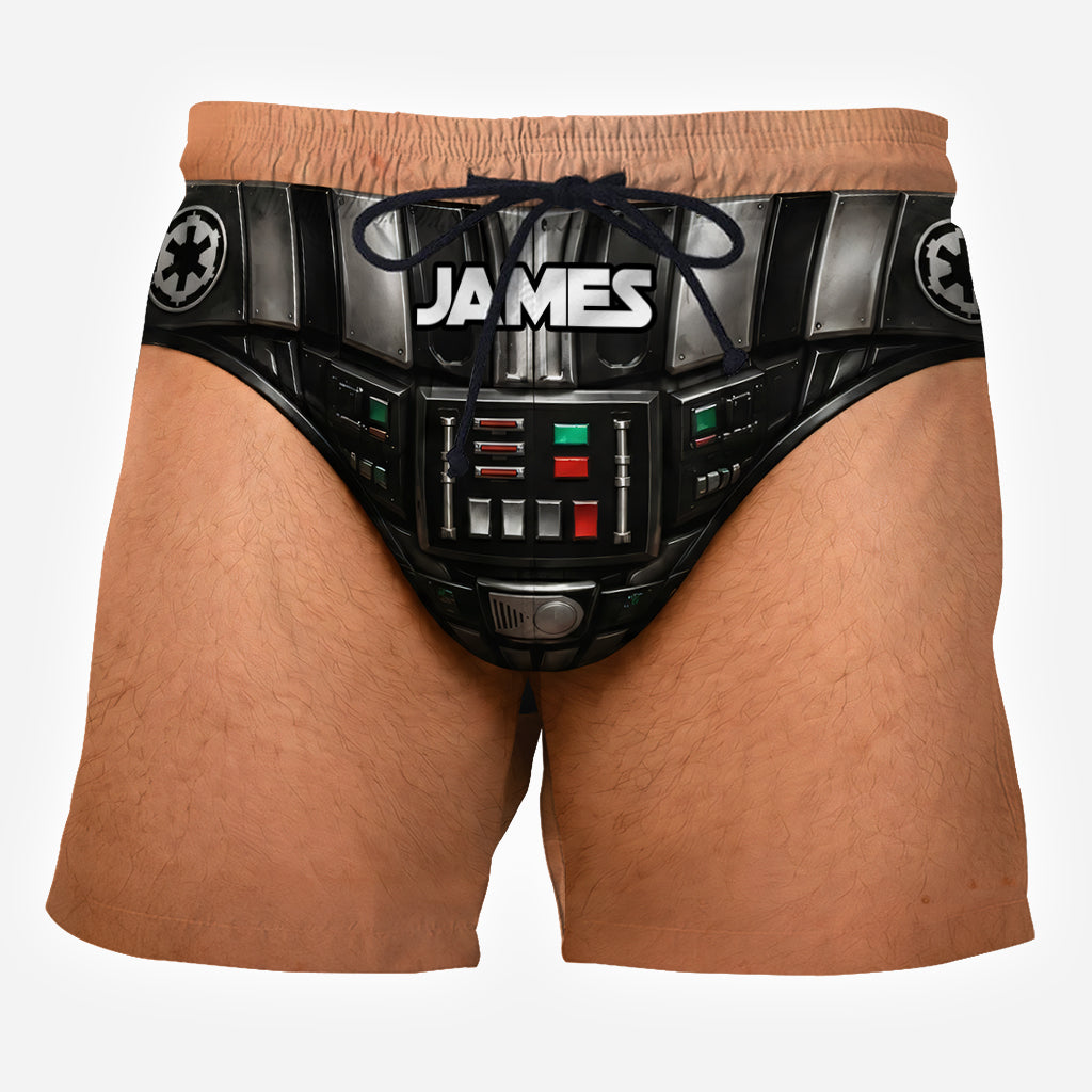 Personalized Dark Mode Beach Shorts Custom Name Gift for Him Beach Shorts GradoCreations