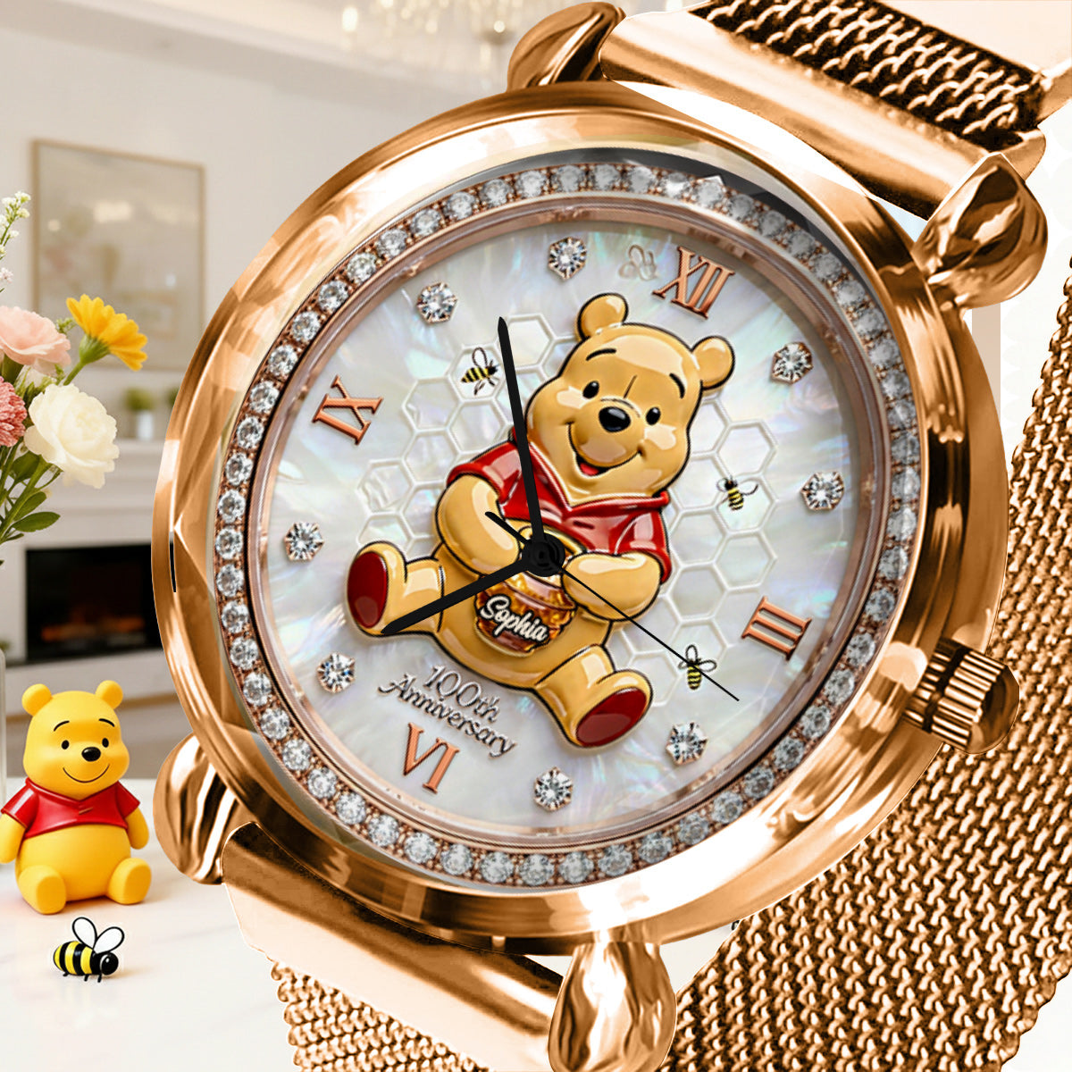 Personalized Winnie the Pooh 100th Anniversary Women's Watch Women Hand Watch GradoCreations