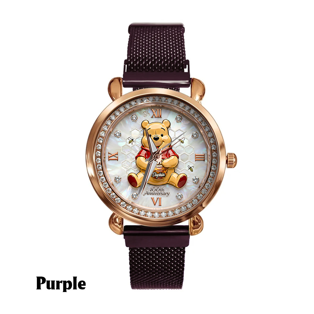 Personalized Winnie the Pooh 100th Anniversary Women's Watch Women Hand Watch GradoCreations