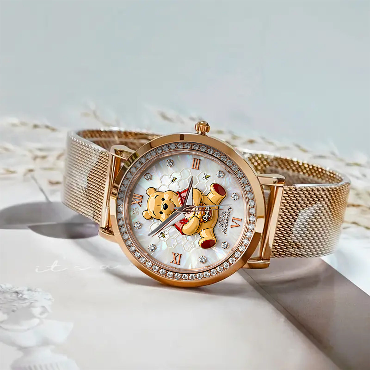 Personalized Winnie the Pooh 100th Anniversary Women's Watch Women Hand Watch GradoCreations