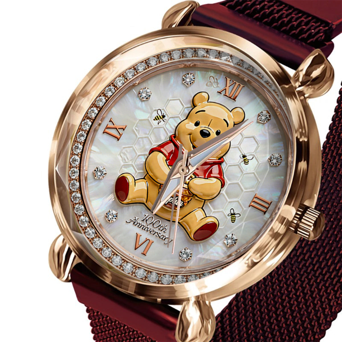 Personalized Winnie the Pooh 100th Anniversary Women's Watch Women Hand Watch GradoCreations