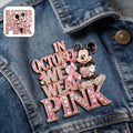 Personalized Breast Cancer Awareness Enamel Pin Pink Ribbon Gift 3D Embossed Enamel Pin GradoCreations