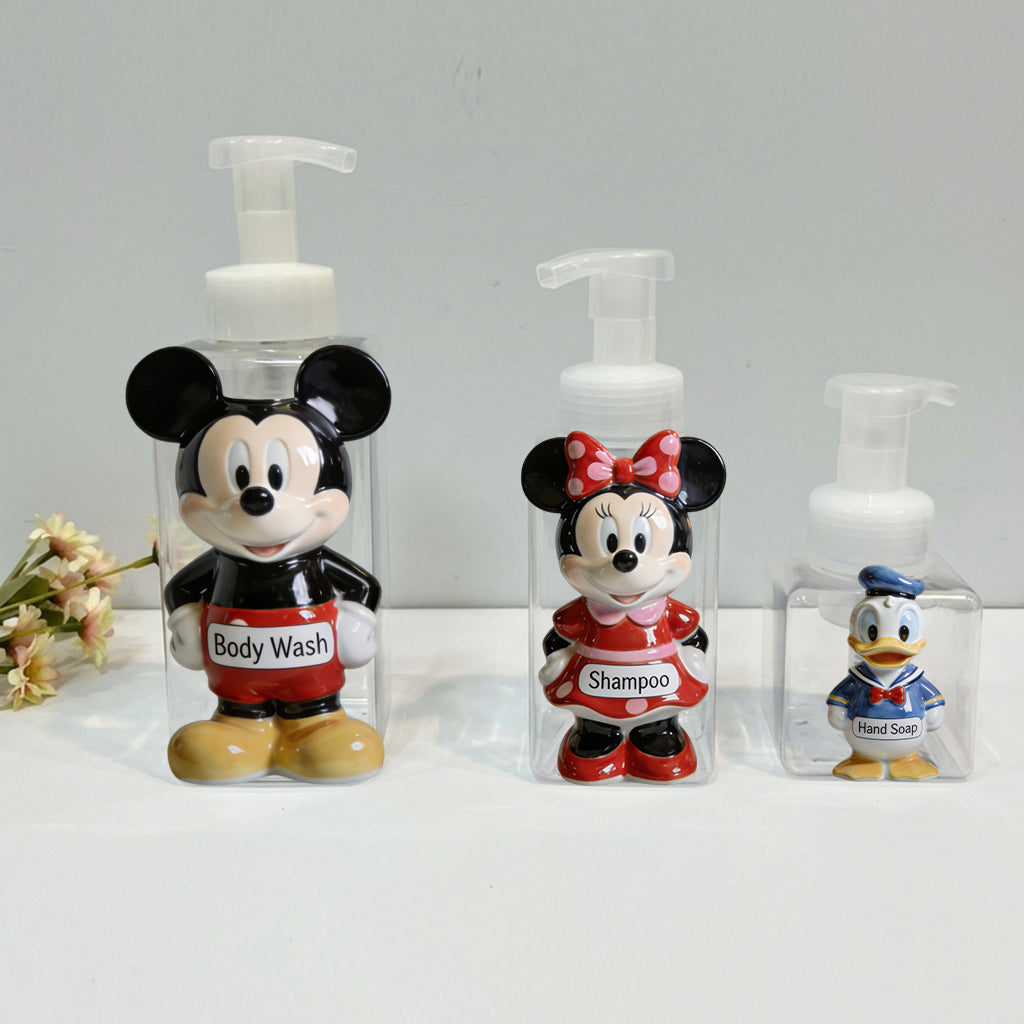 Personalized 3D Disney Character Pump Dispenser for Kids Pump Dispenser GradoCreations