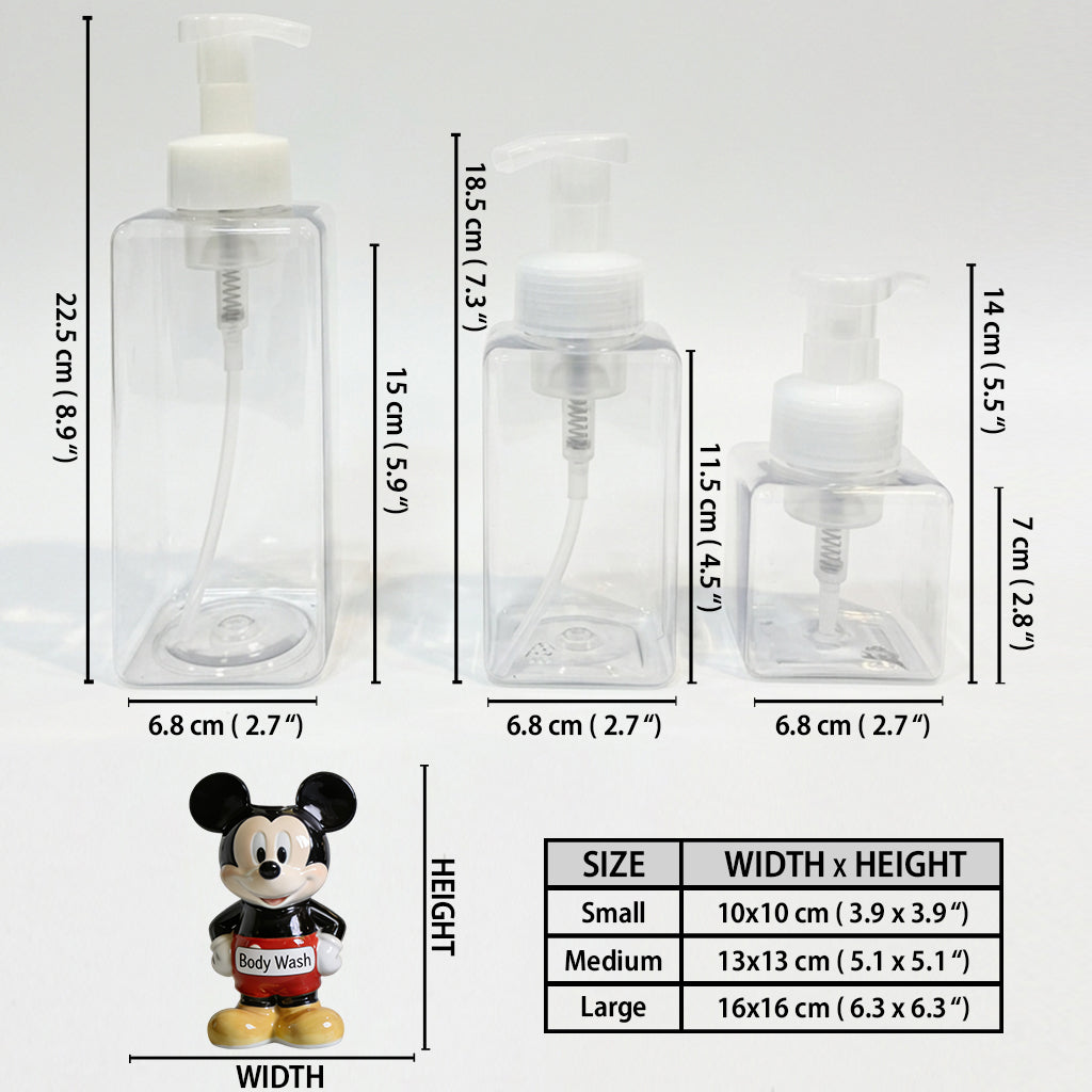 Personalized 3D Disney Character Pump Dispenser for Kids Pump Dispenser GradoCreations