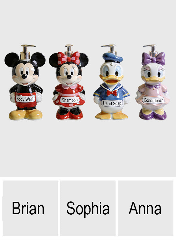 Personalized 3D Disney Character Pump Dispenser for Kids Pump Dispenser GradoCreations
