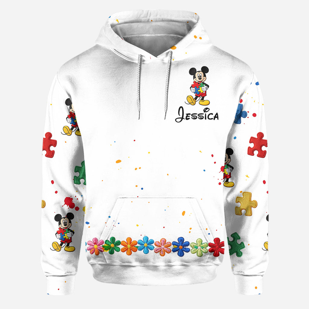 Personalized Autism Awareness Hoodie & Leggings Set for Her Hoodie & Leggings GradoCreations