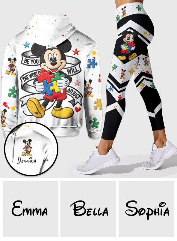 Personalized Autism Awareness Hoodie & Leggings Set for Her Hoodie & Leggings GradoCreations