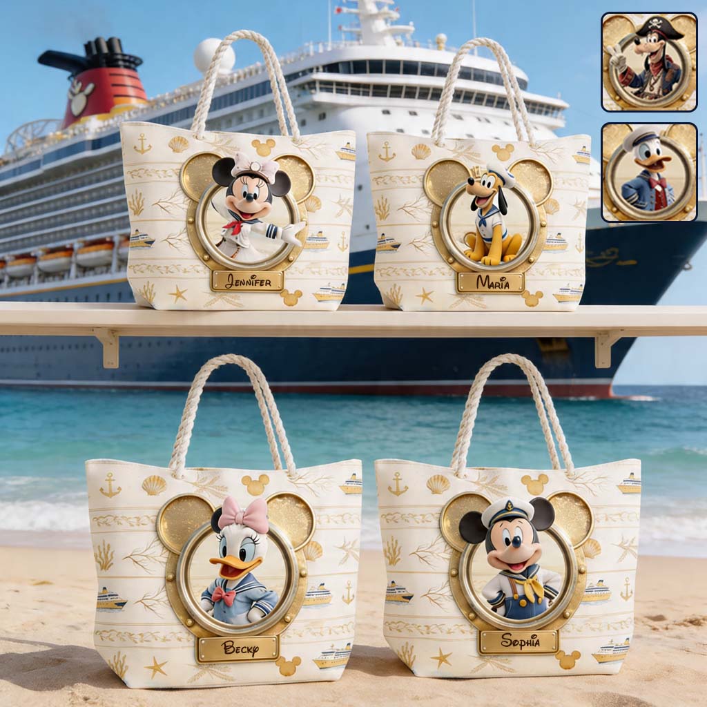 Personalized Disney Beach Bag with Custom Name for Kids Beach Bag GradoCreations