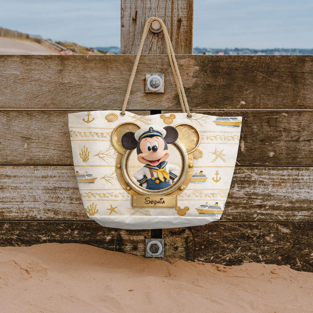 Personalized Disney Beach Bag with Custom Name for Kids Beach Bag GradoCreations