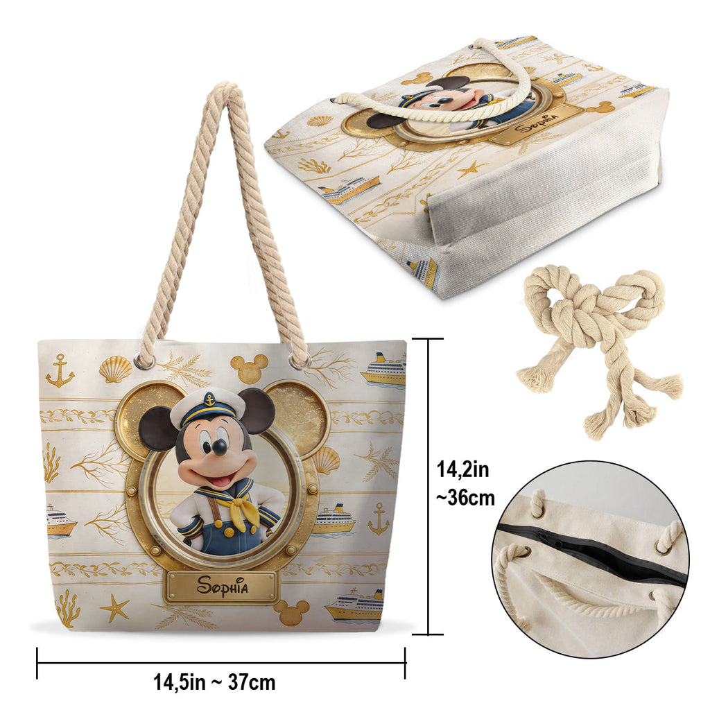 Personalized Disney Beach Bag with Custom Name for Kids Beach Bag GradoCreations