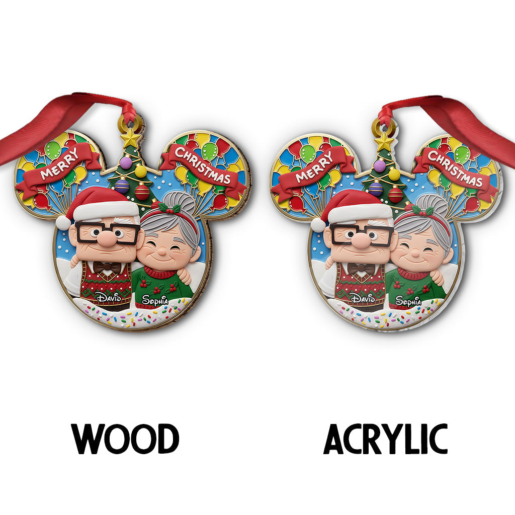 Personalized Mickey Mouse Christmas Ornament Custom Name Gift Ornament GradoCreations