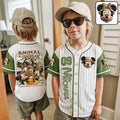 Personalized Animal Kingdom Baseball Jersey Custom Name Gift for Kids Baseball Jersey GradoCreations