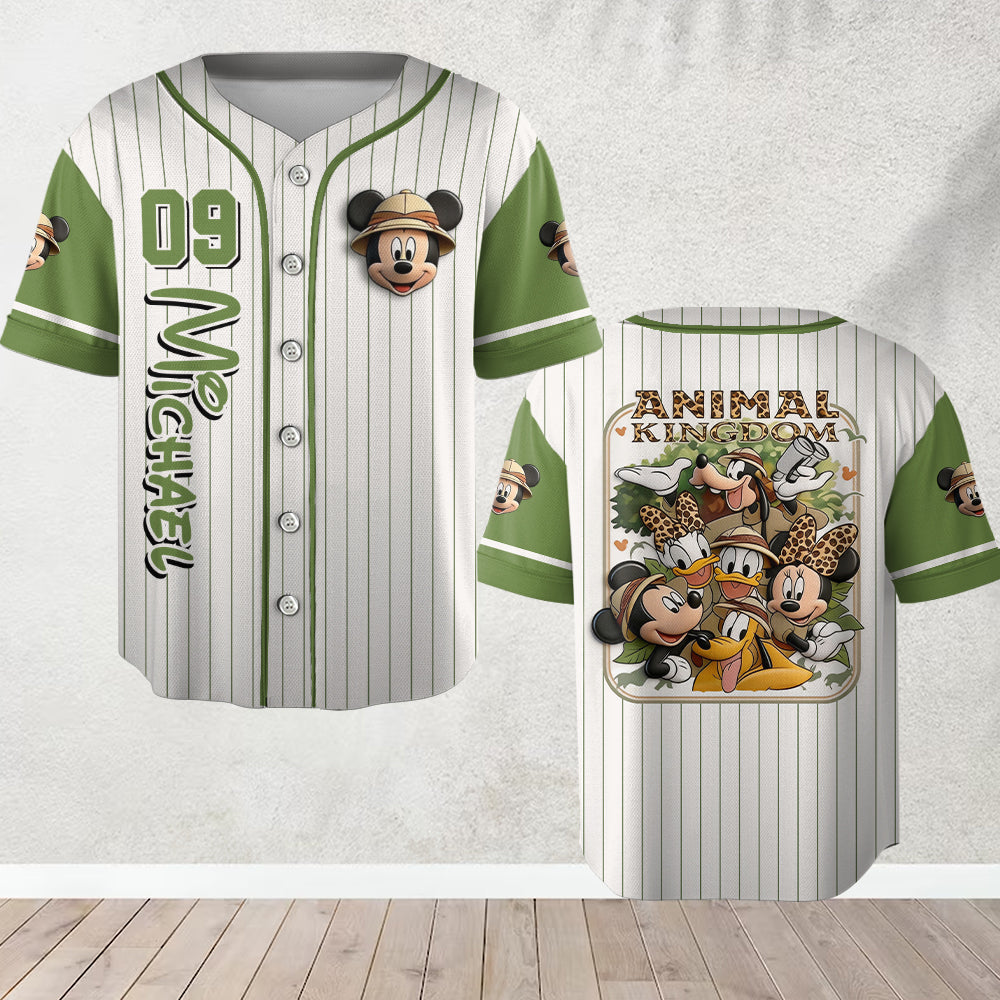 Personalized Animal Kingdom Baseball Jersey Custom Name Gift for Kids Baseball Jersey GradoCreations