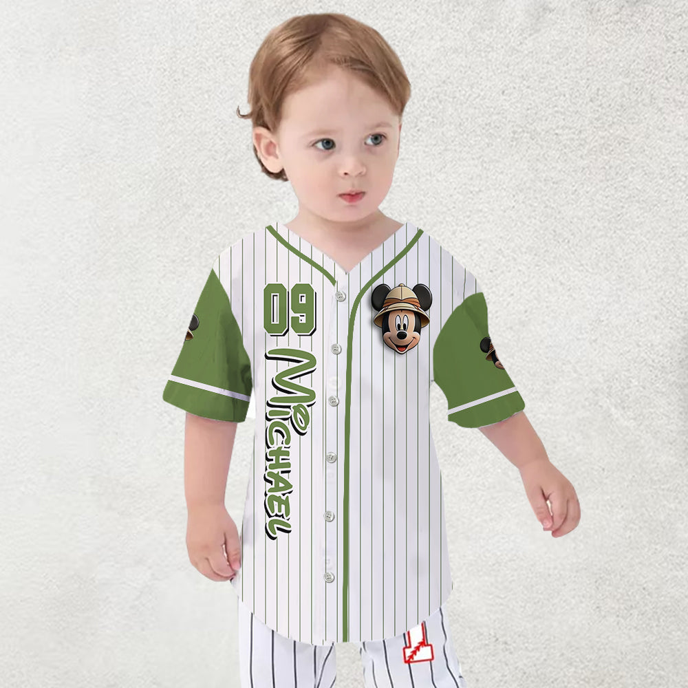 Personalized Animal Kingdom Baseball Jersey Custom Name Gift for Kids Baseball Jersey GradoCreations