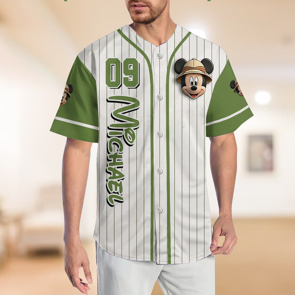 Personalized Animal Kingdom Baseball Jersey Custom Name Gift for Kids Baseball Jersey GradoCreations