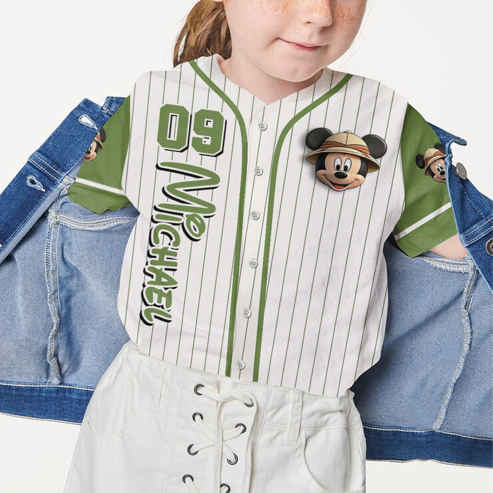 Personalized Animal Kingdom Baseball Jersey Custom Name Gift for Kids Baseball Jersey GradoCreations