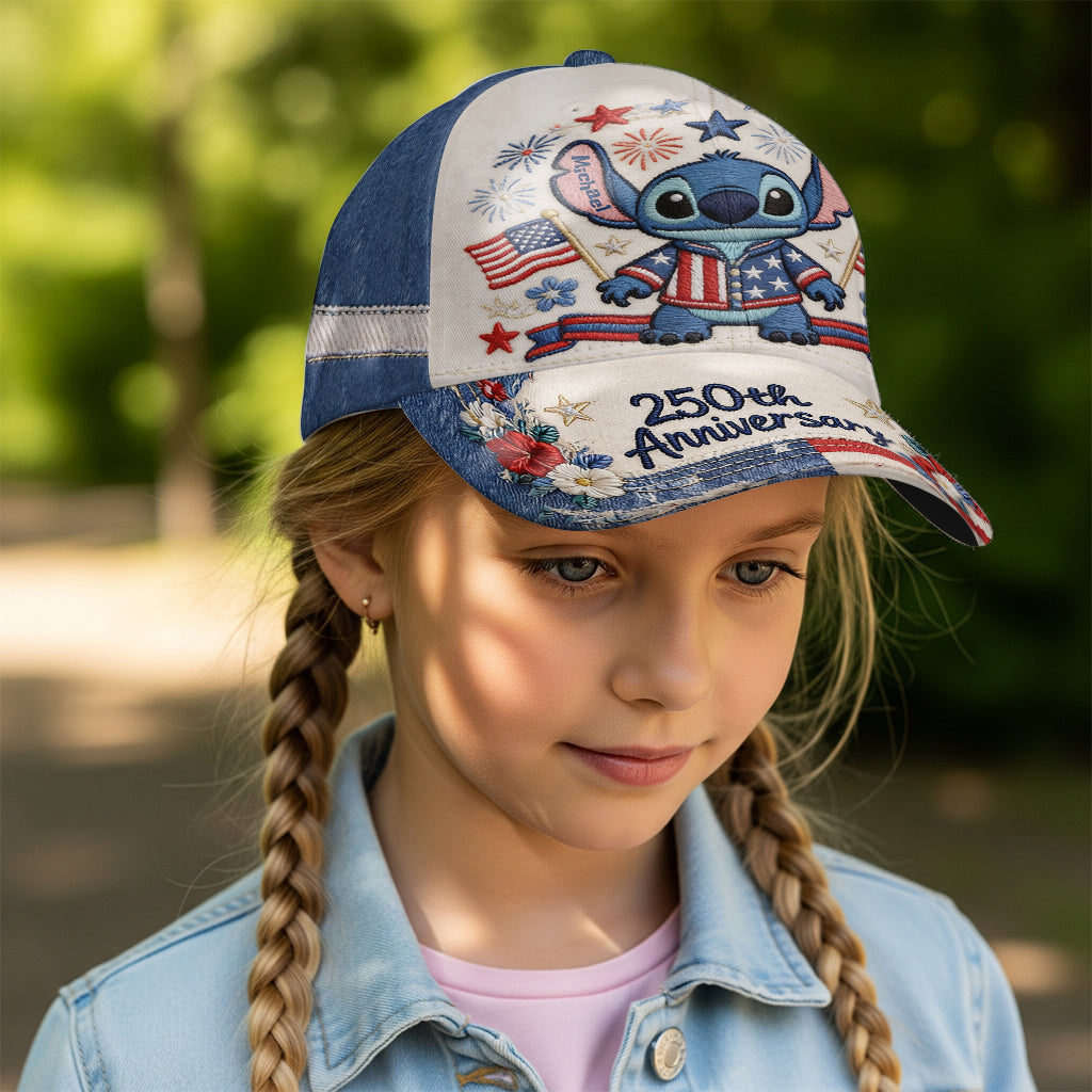 Personalized 250th Anniversary Classic Cap with Stitch Design Classic Cap GradoCreations