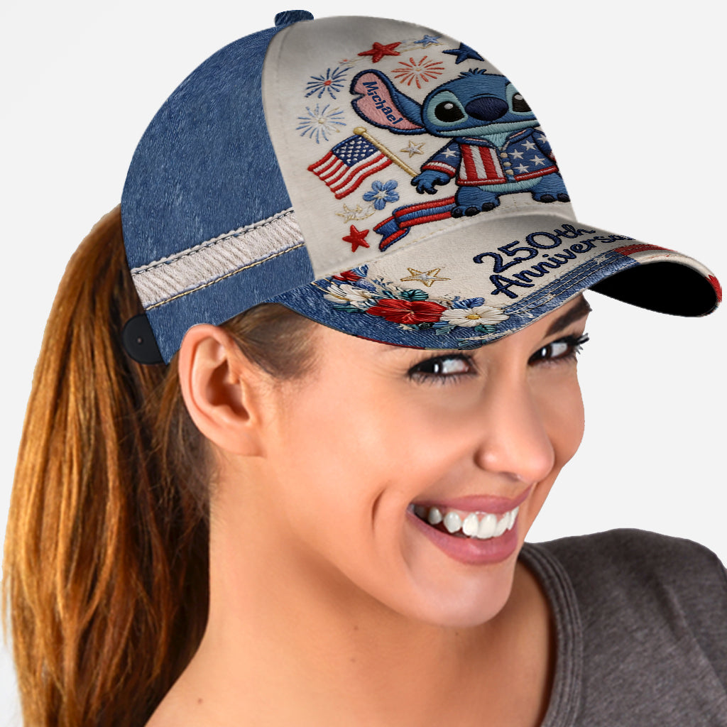 Personalized 250th Anniversary Classic Cap with Stitch Design Classic Cap GradoCreations