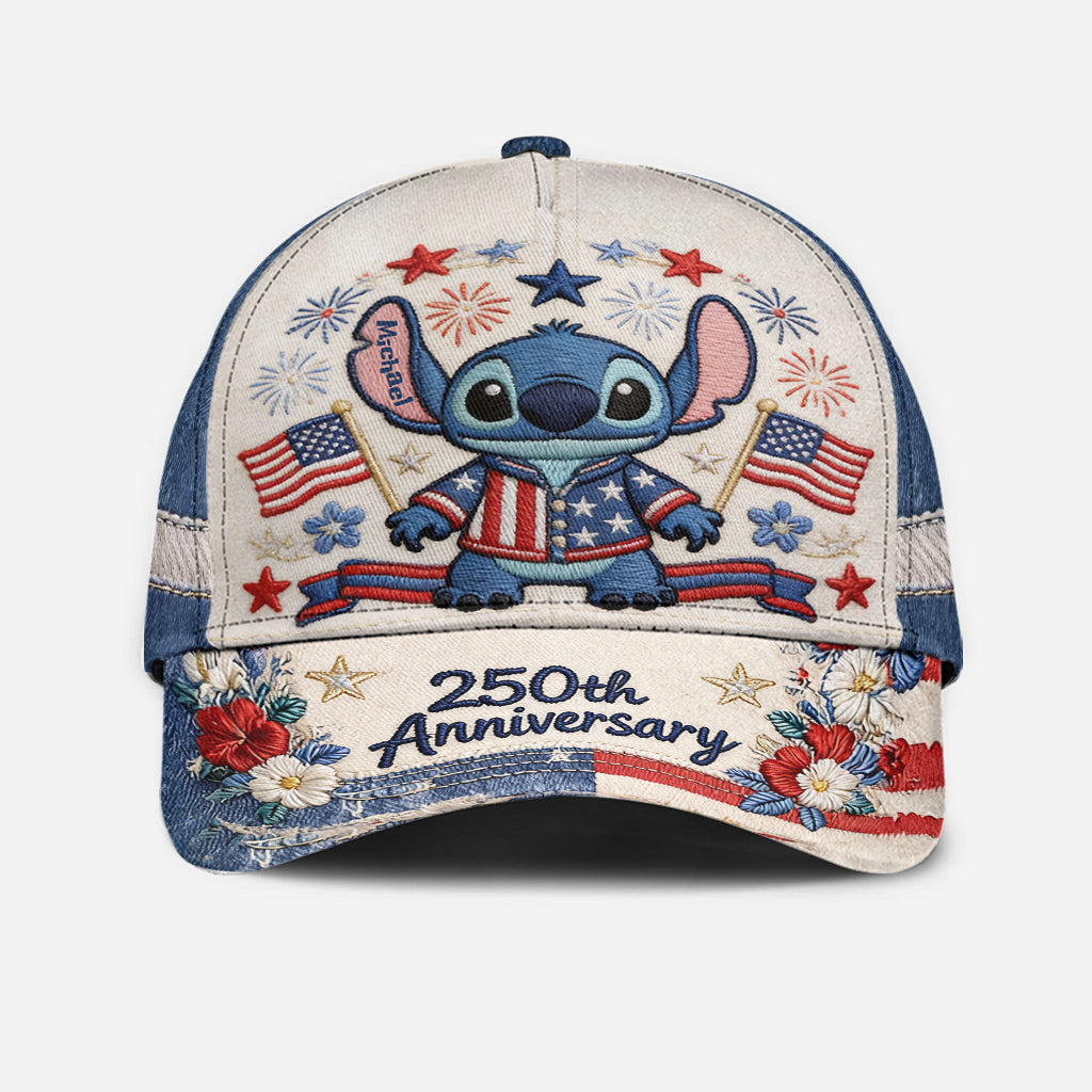 Personalized 250th Anniversary Classic Cap with Stitch Design Classic Cap GradoCreations