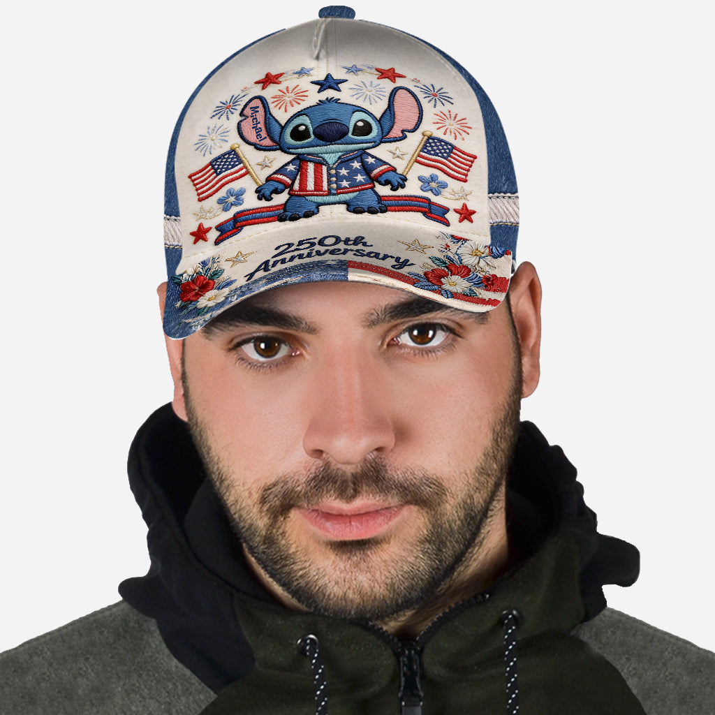 Personalized 250th Anniversary Classic Cap with Stitch Design Classic Cap GradoCreations