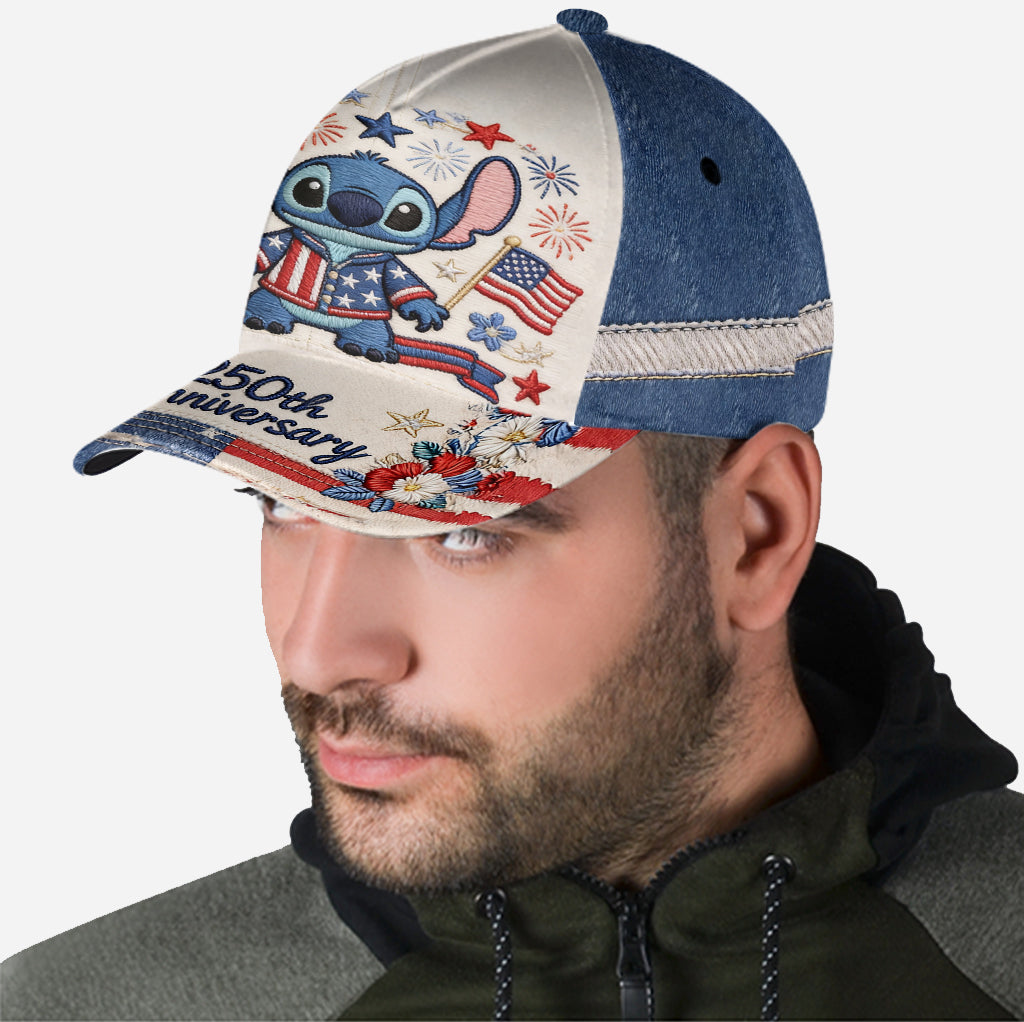 Personalized 250th Anniversary Classic Cap with Stitch Design Classic Cap GradoCreations