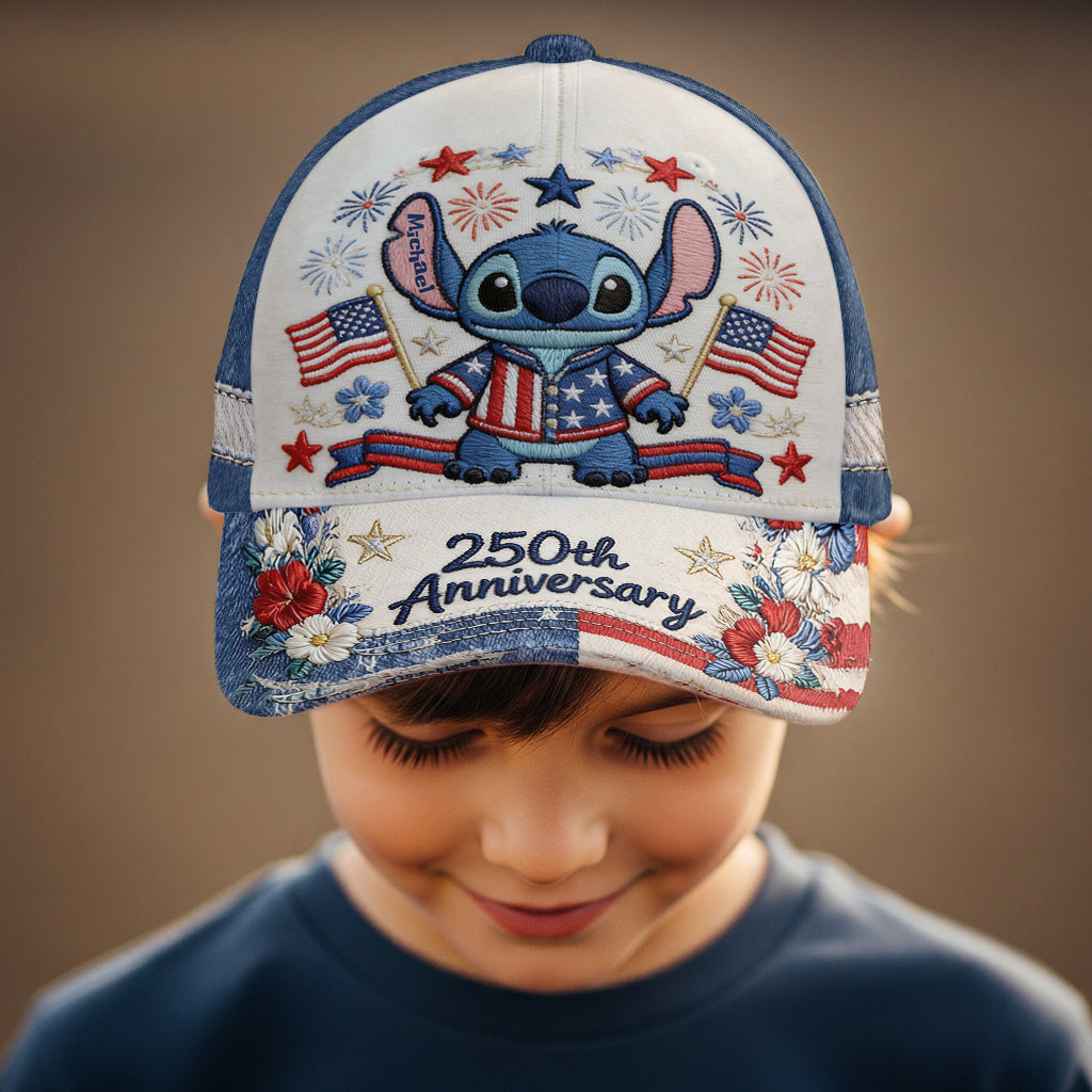 Personalized 250th Anniversary Classic Cap with Stitch Design Classic Cap GradoCreations