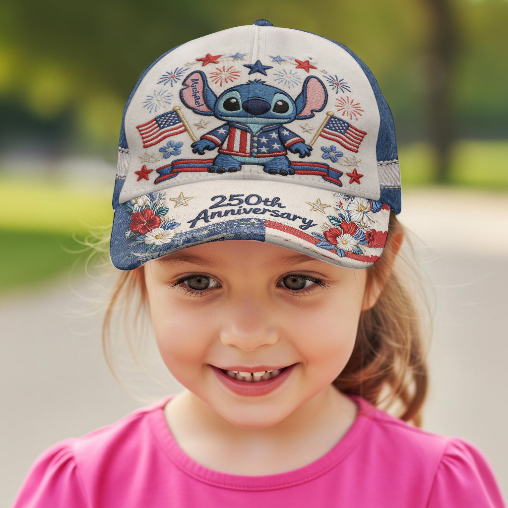 Personalized 250th Anniversary Classic Cap with Stitch Design Classic Cap GradoCreations