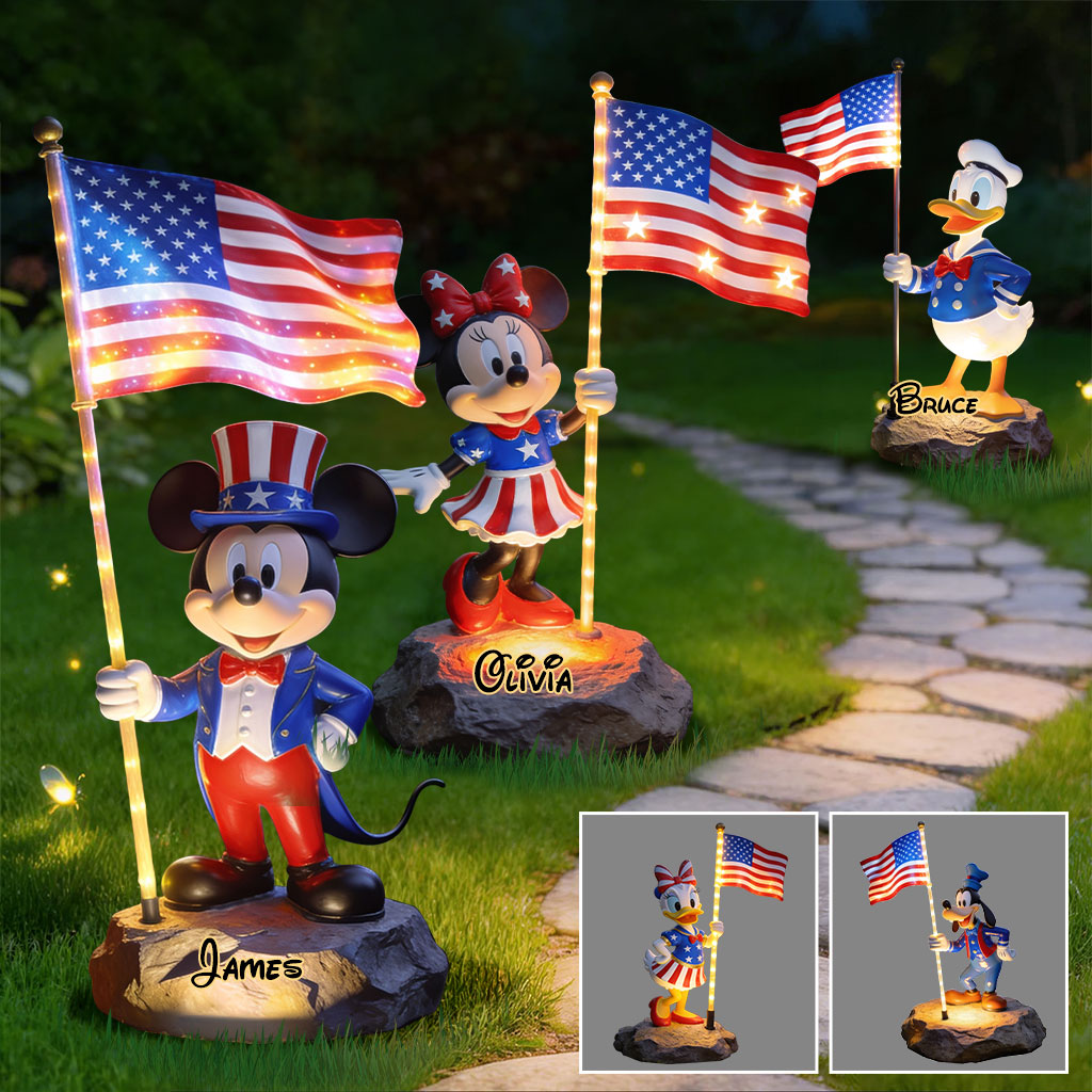 Personalized Solar Acrylic Light with 3D Printing for Independence Day Gift Solar Acrylic Light GradoCreations