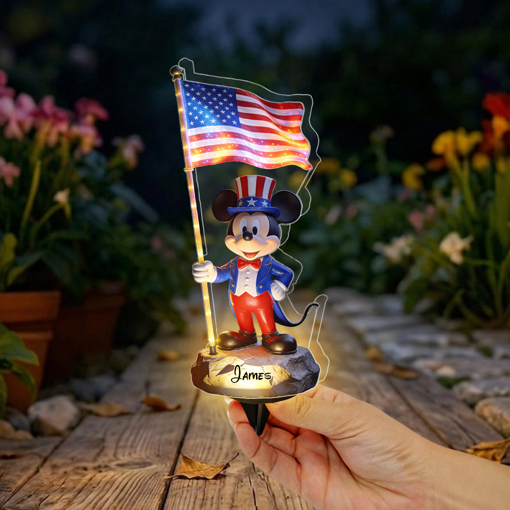 Personalized Solar Acrylic Light with 3D Printing for Independence Day Gift Solar Acrylic Light GradoCreations
