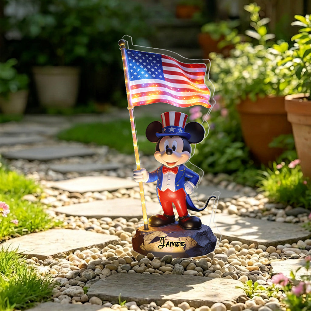 Personalized Solar Acrylic Light with 3D Printing for Independence Day Gift Solar Acrylic Light GradoCreations