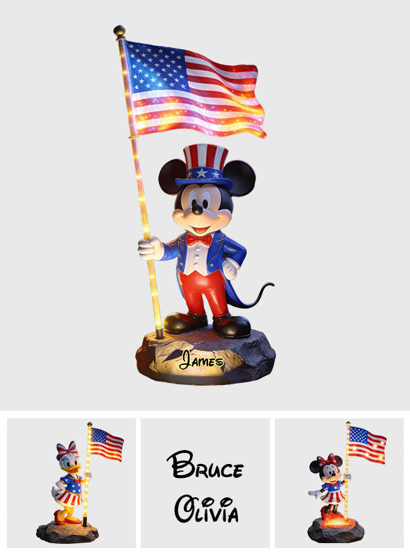 Personalized Solar Acrylic Light with 3D Printing for Independence Day Gift Solar Acrylic Light GradoCreations