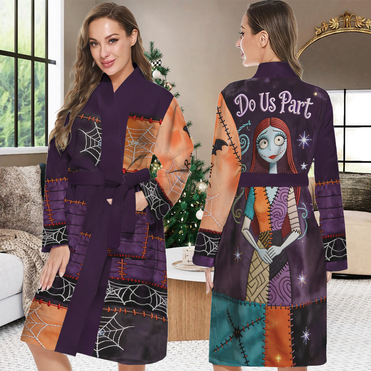 Personalized Nightmare Pajama Kimono Robe for Couples | Unique Gift Pajama Kimono Robe GradoCreations