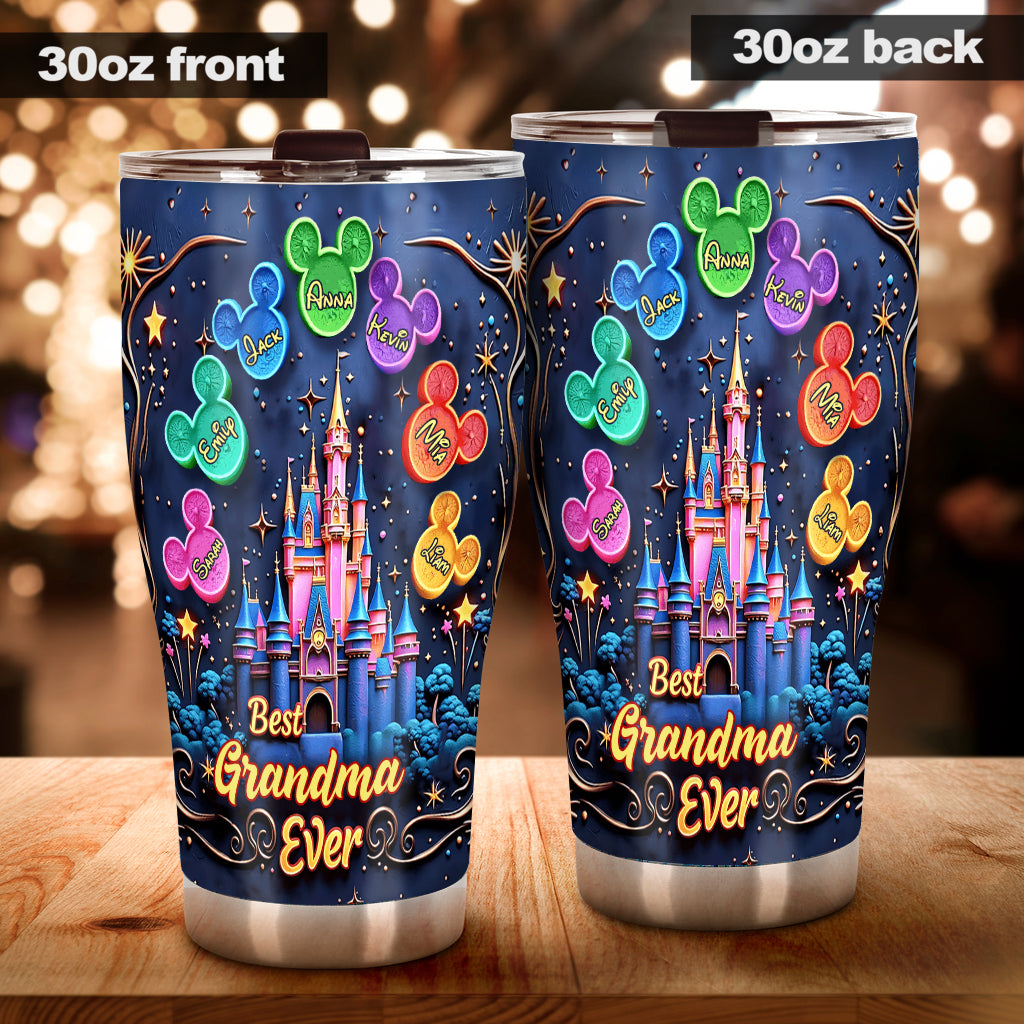 Personalized Best Grandma Ever Mouse Tumbler Gift for Mom Tumbler GradoCreations