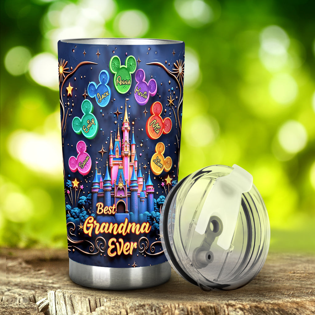 Personalized Best Grandma Ever Mouse Tumbler Gift for Mom Tumbler GradoCreations