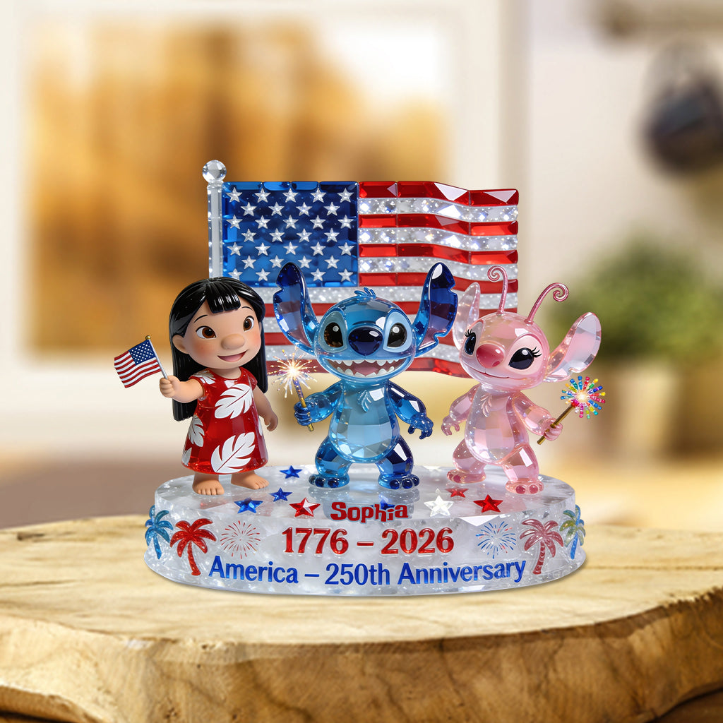 Personalized Acrylic Plaque 250 Years Freedom Custom Gift Custom Shaped Acrylic Plaque GradoCreations